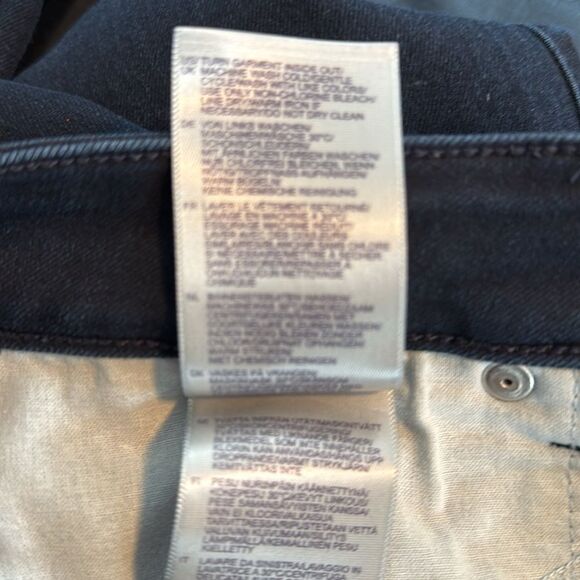 NYDJ Women's Straight Leg Jeans Dark Blue Size 10 Lift Lift Tuck Slimming - Picture 7 of 12